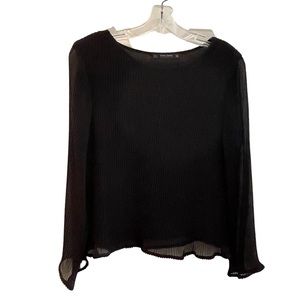 Zara engineered pleated top.